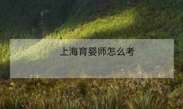 上海育婴师怎么考,上海幼儿园保育员证怎么考取-全优教育