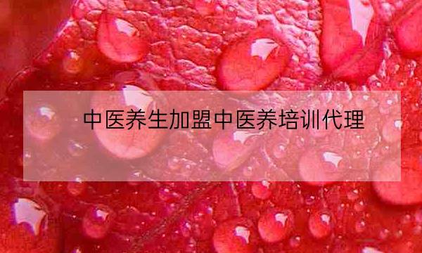 中医养生加盟中医养培训代理,中医加盟-全优教育