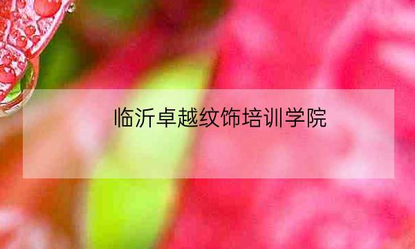 临沂卓越纹饰培训学院,临沂艺术学校学费多少-全优教育