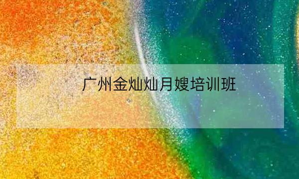 广州金灿灿月嫂培训班,金灿灿母婴培训-全优教育