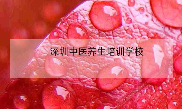 深圳中医养生培训学校,深圳康复理疗学校公司-全优教育